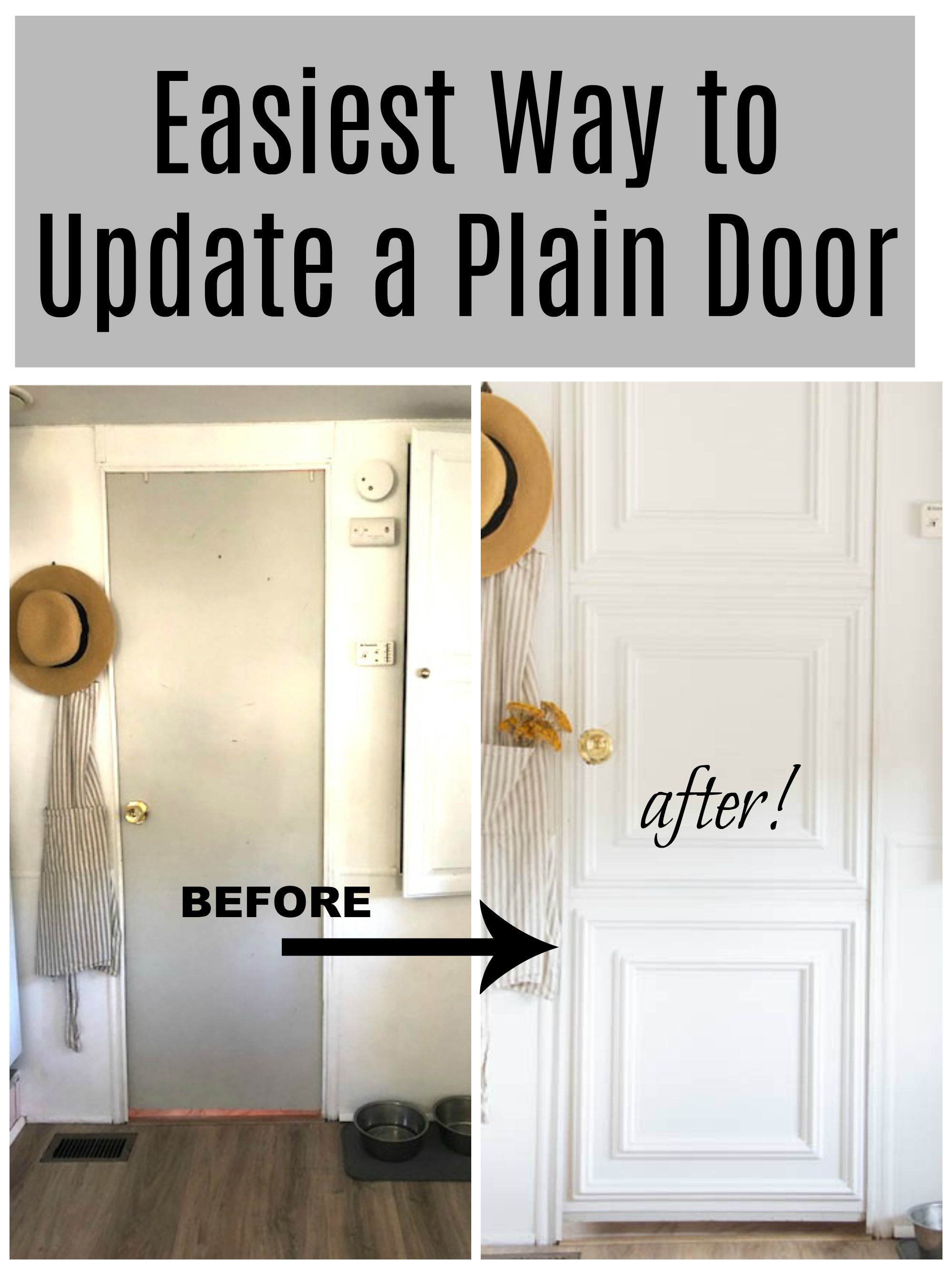 easiest way to update a plain door