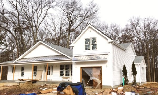 White Farmhouse Exterior