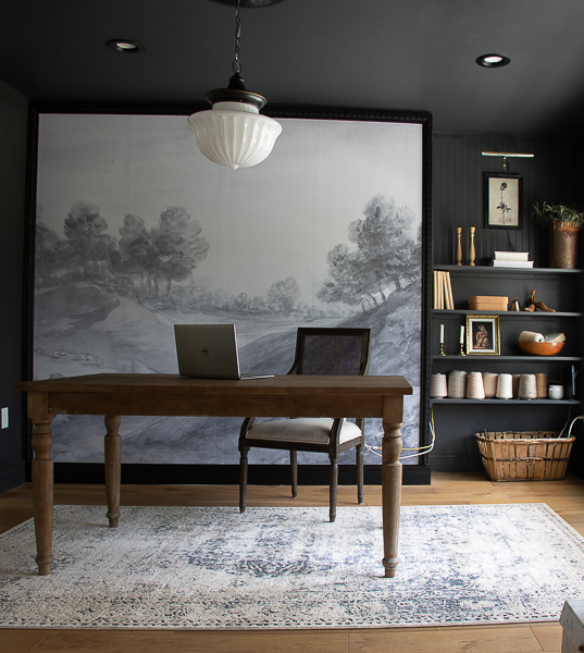 Moody Home Office Reveal Seeking Lavendar Lane