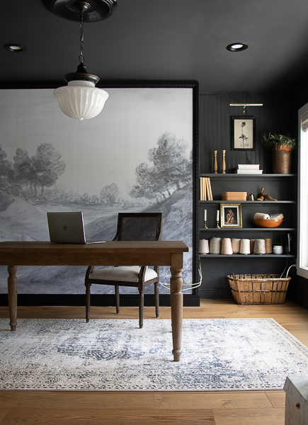 Moody Home Office Reveal Seeking Lavendar Lane