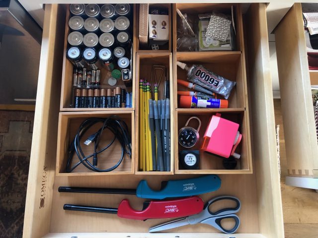 Junk Drawer Organizing - Seeking Lavender Lane