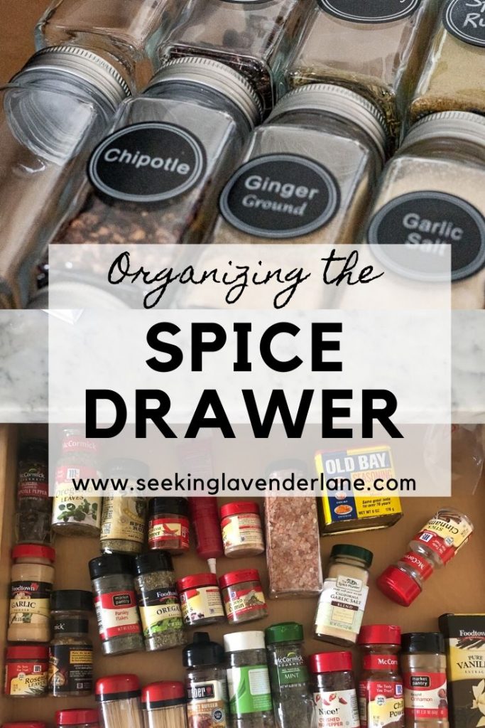 Spice Drawer Organization - Lemons, Lavender, & Laundry