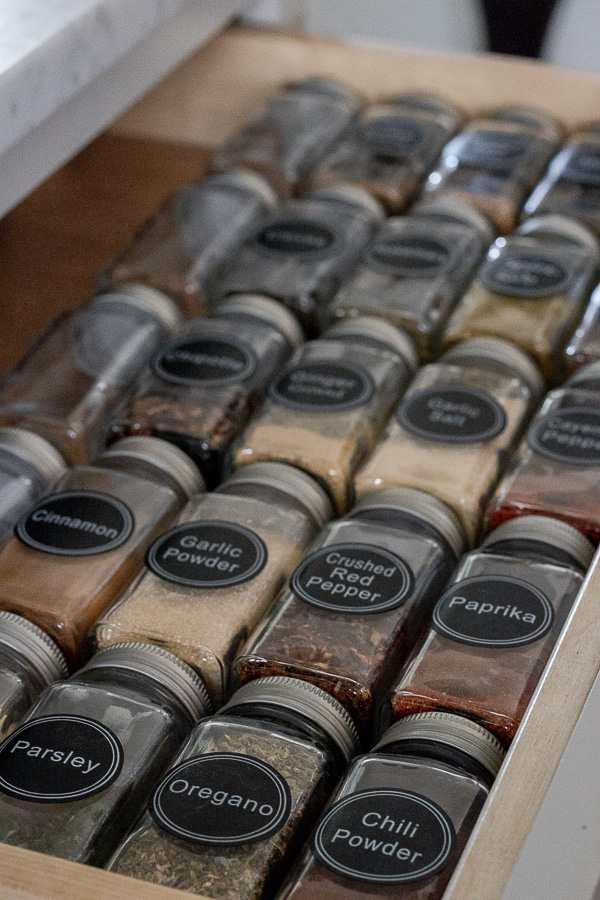 Spice Drawer Organization - Lemons, Lavender, & Laundry