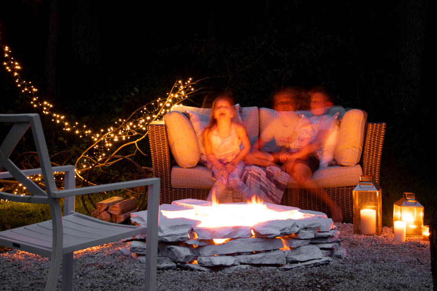 Cozy Summer Fire-pit - Seeking Lavender Lane