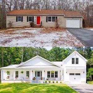 before-after-house-exterior - Seeking Lavender Lane