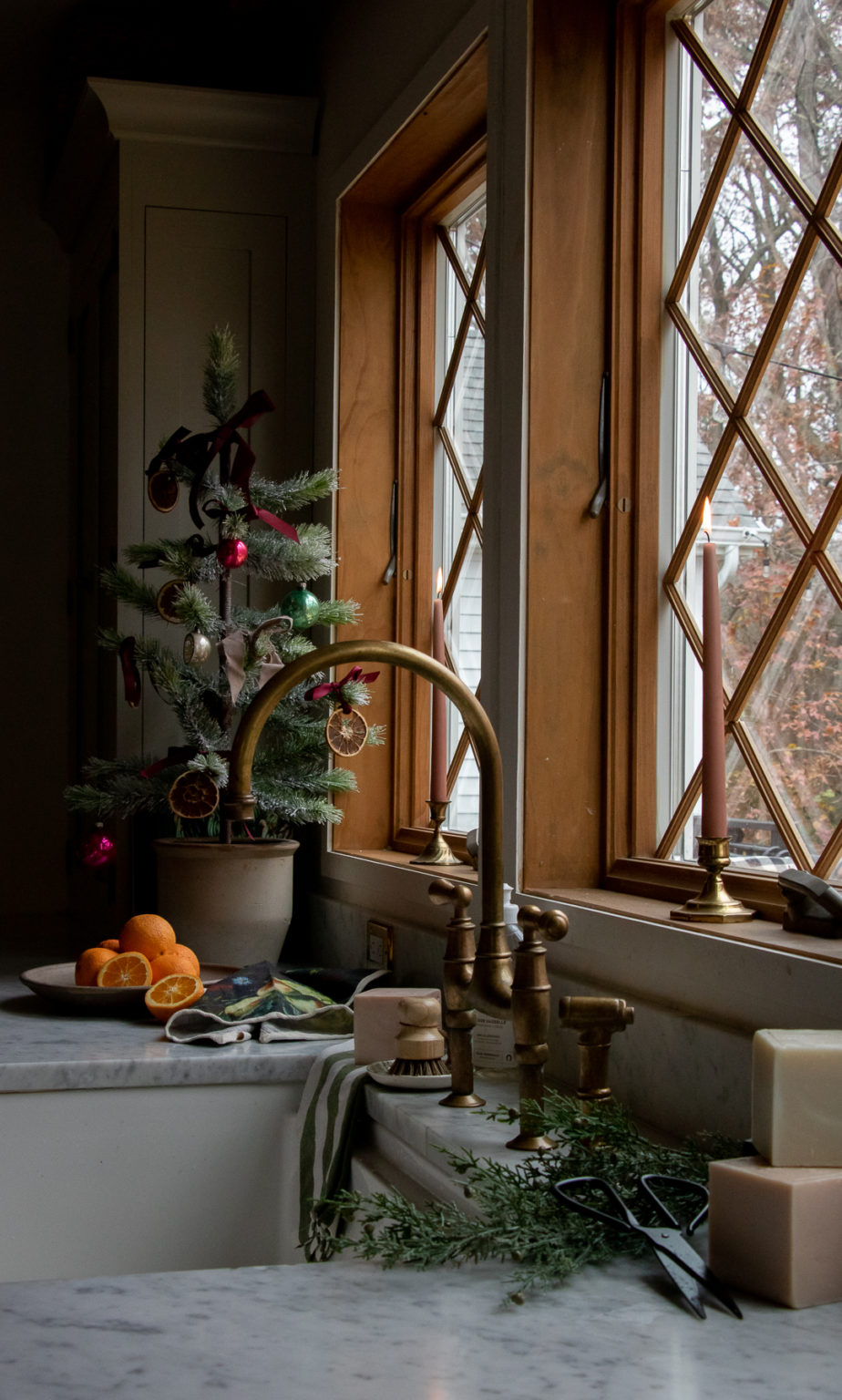 European Christmas Kitchen - Seeking Lavender Lane